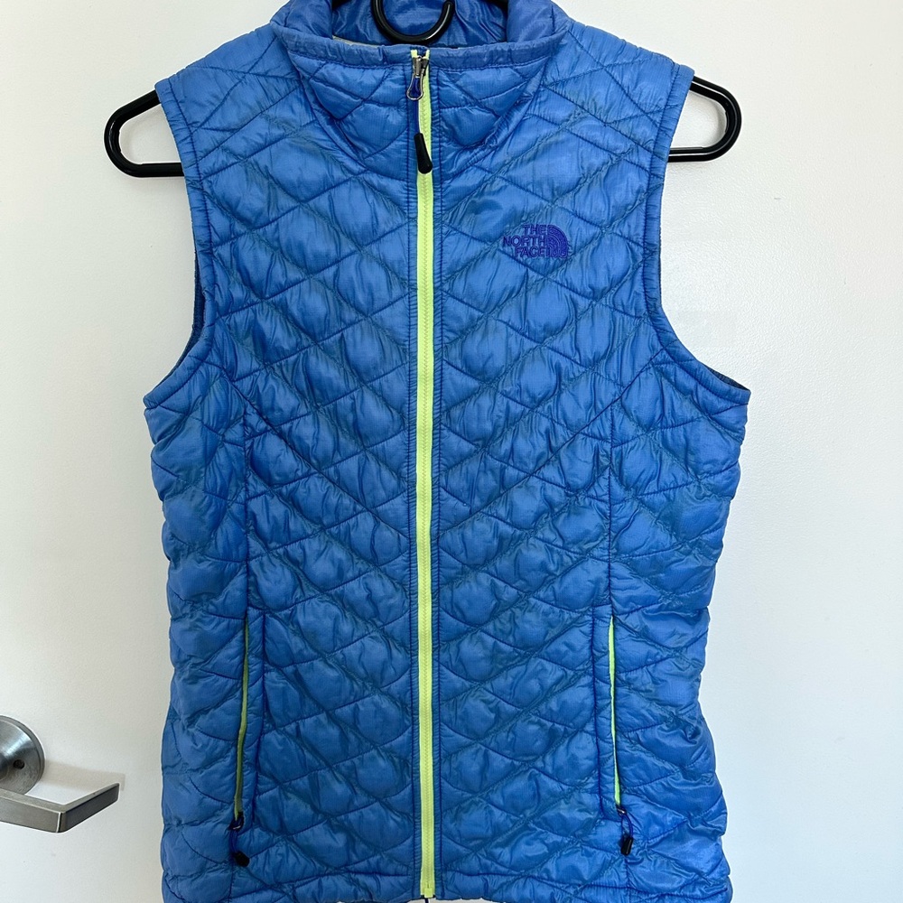 The North Face Light Blue Quilted Vest